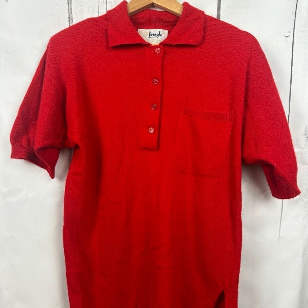 Pringle Scotland 100% Cashmere Polo Style Jumper Size 34/87
